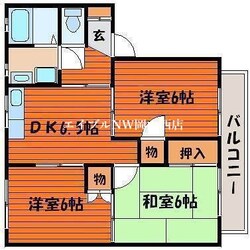 メゾニティーブラッサム　Ｄ棟の物件間取画像